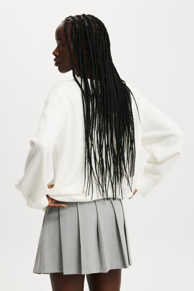 Cotton On Wren Pleated Mini Skirt Arctic Grey