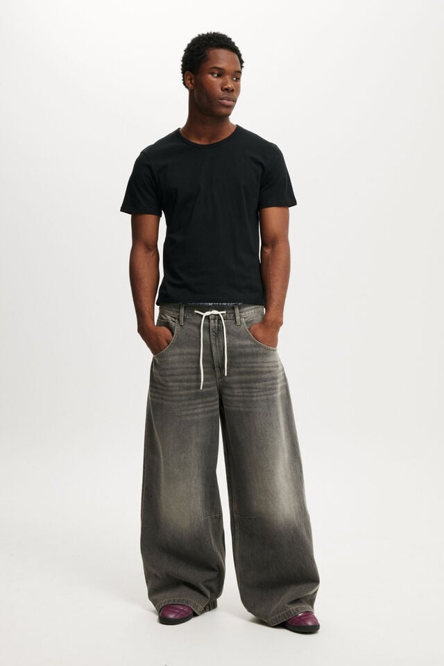 cotton on Y2k Super Baggy Jean archives grey