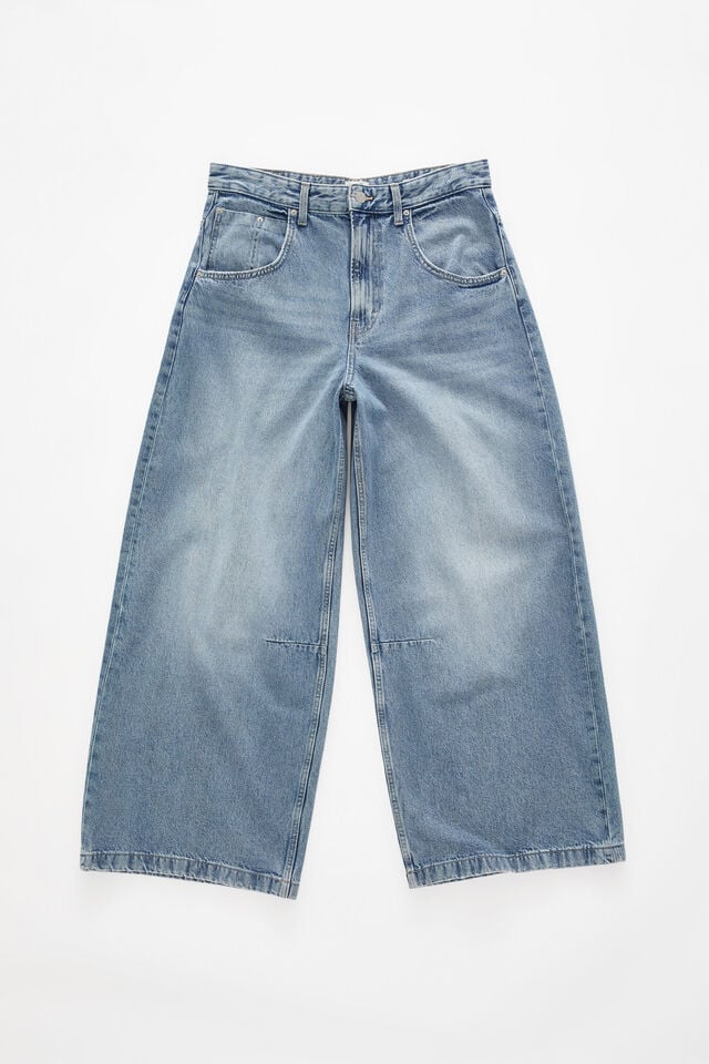 Cotton On Y2k Super Baggy Jean Solace Blue
