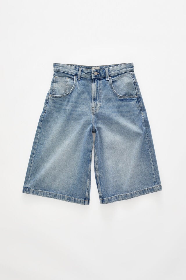 Cotton On Y2k Super Baggy Jort Solace Blue