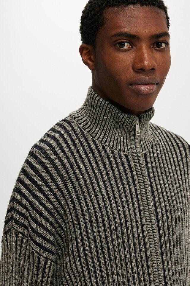 Cotton On Zip Through Knit Black