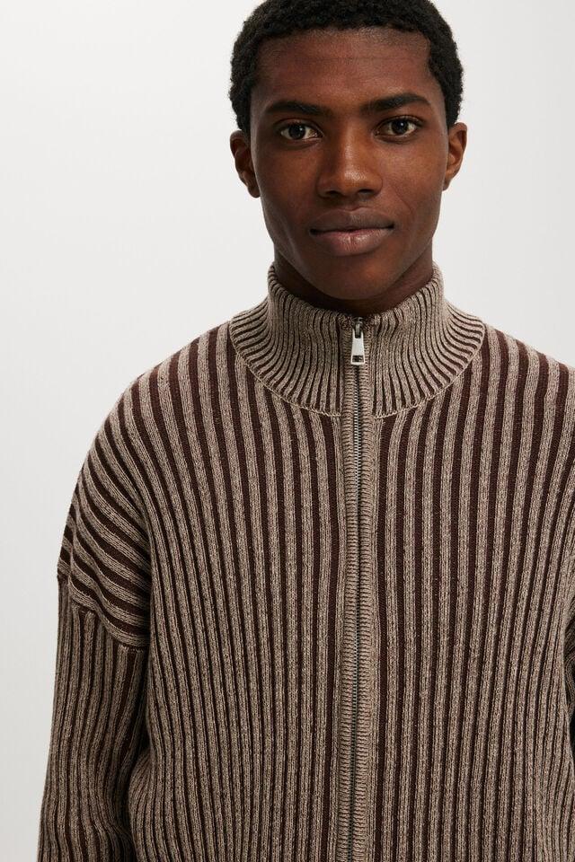 Cotton On Zip Through Knit Taupe