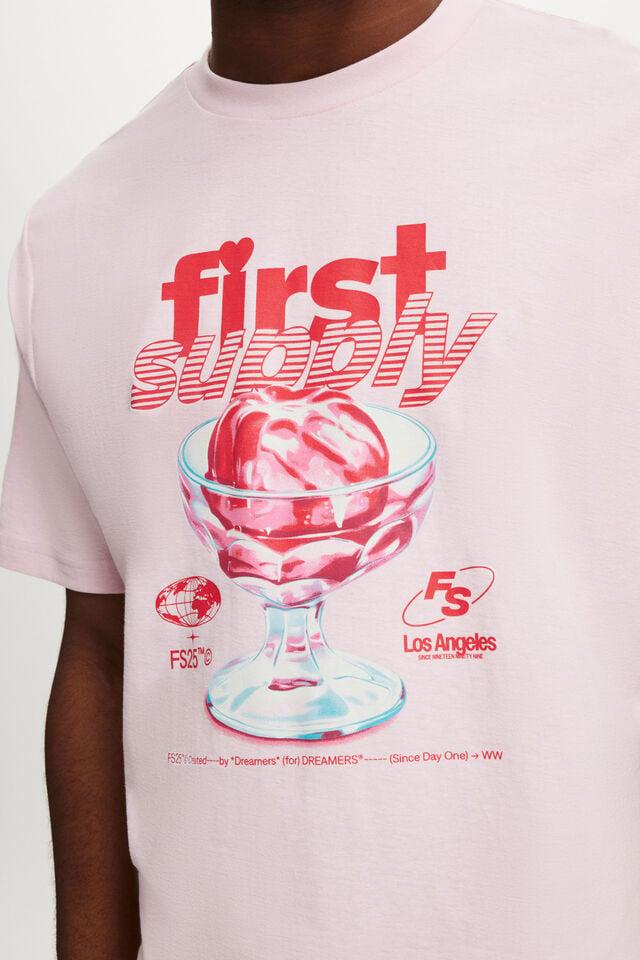 Cotton On Cropped Fit Graphic T-Shirt Corsage/first Supply