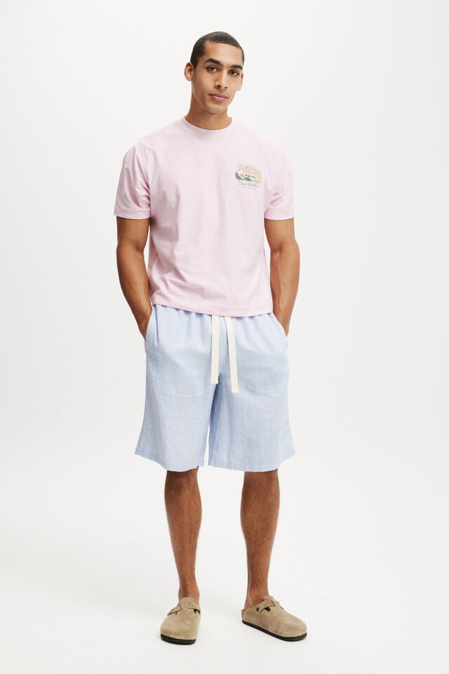 Cotton On Cropped Fit Graphic T-Shirt Corsage/monte Carlo