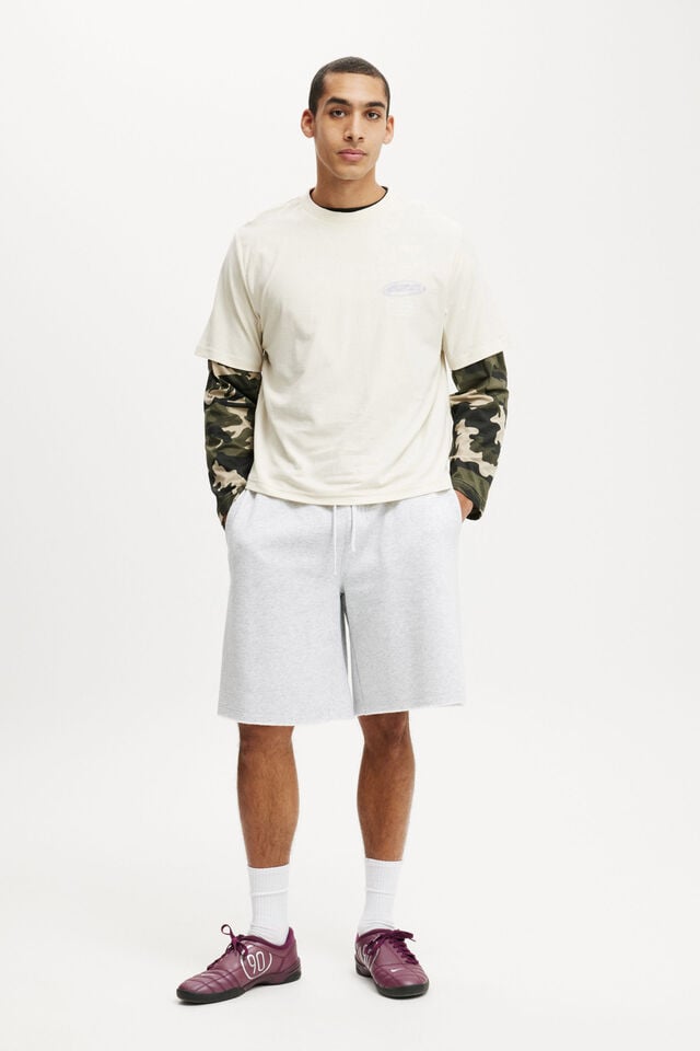 Cotton On Cropped Fit Graphic T-Shirt Creampuff/525