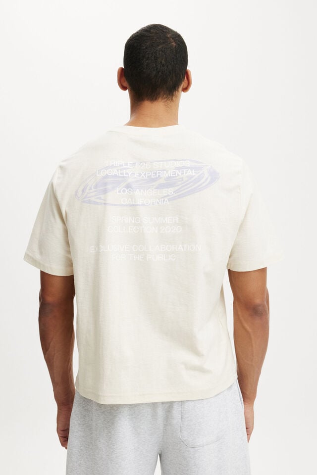 Cotton On Cropped Fit Graphic T-Shirt Creampuff/525