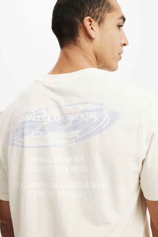 Cotton On Cropped Fit Graphic T-Shirt Creampuff/525