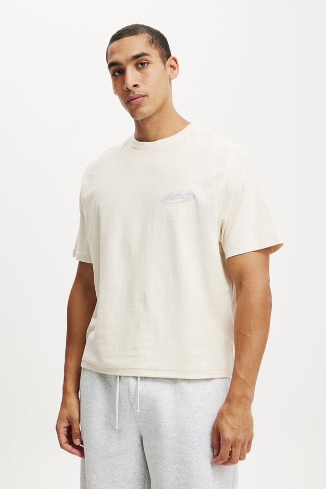 cotton on Cropped Fit Graphic T-Shirt creampuff/525