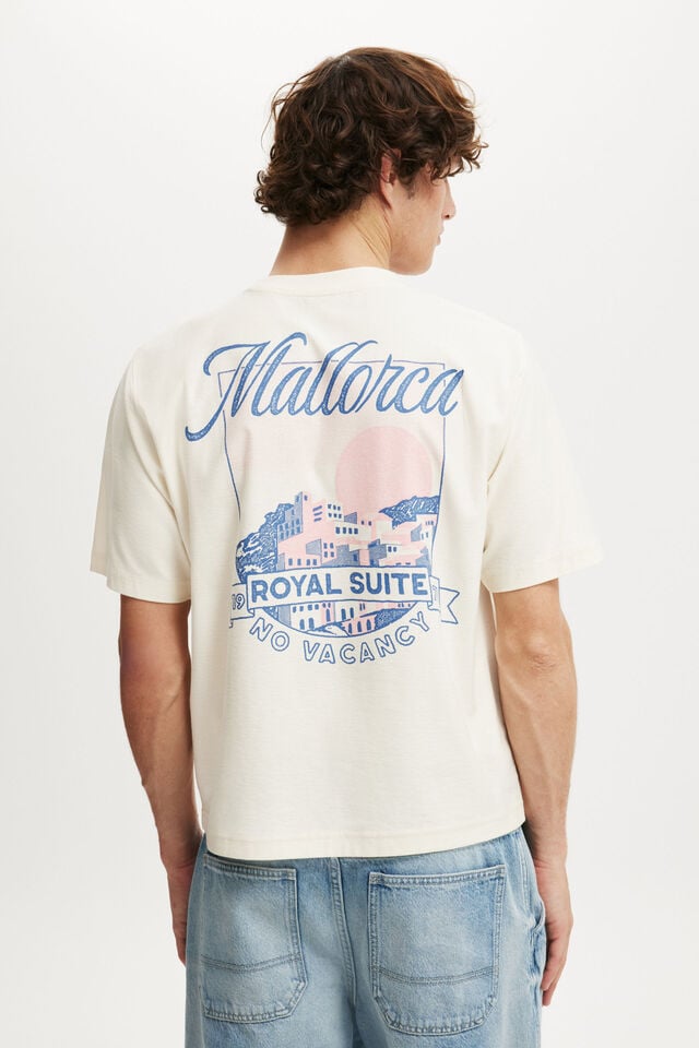 Cotton On Cropped Fit Graphic T-Shirt Creampuff/mallorca