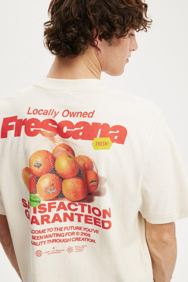 Cotton On Cropped Fit Graphic T-Shirt Creampuff/mandarin Bag