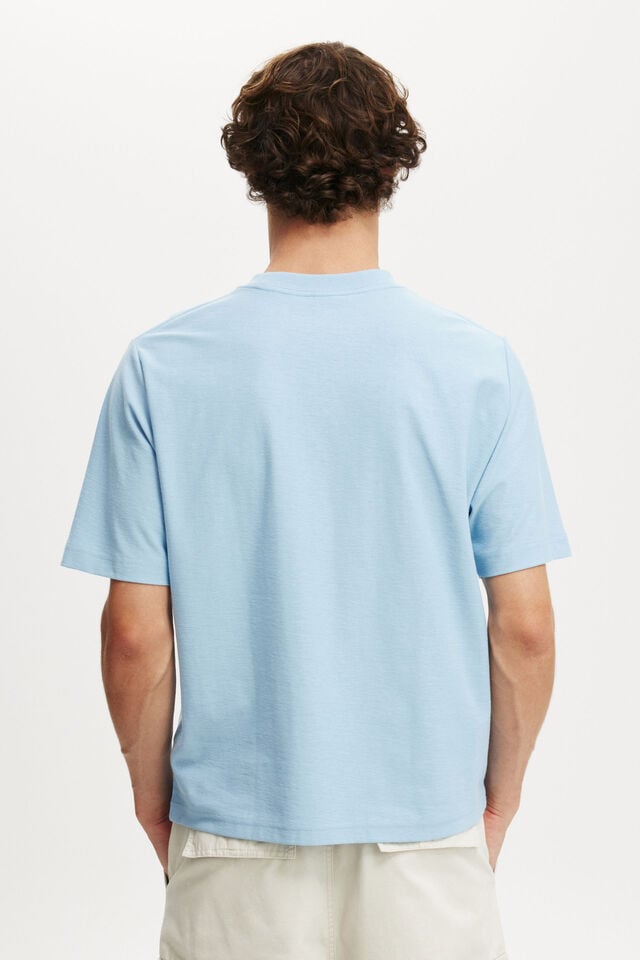 Cotton On Cropped Fit Graphic T-Shirt Pearl Blue/greenville