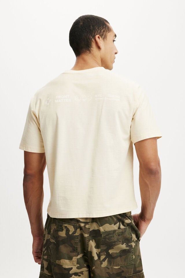 Cotton On Cropped Fit Graphic T-Shirt Sunbleach/star