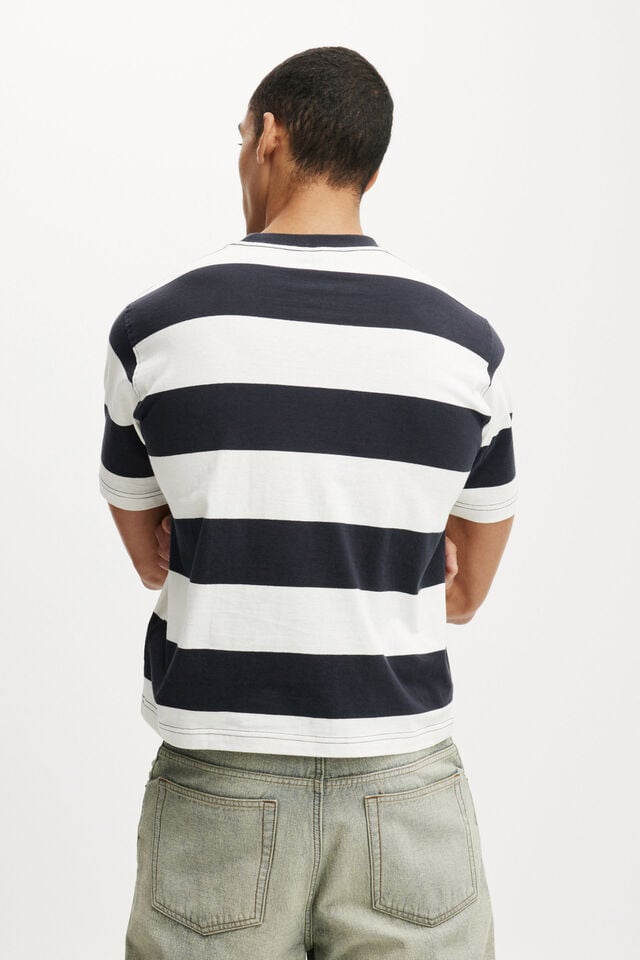 Cotton On Cropped Fit Graphic T-Shirt Vanilla Ice Stripe/front Matter Nyc