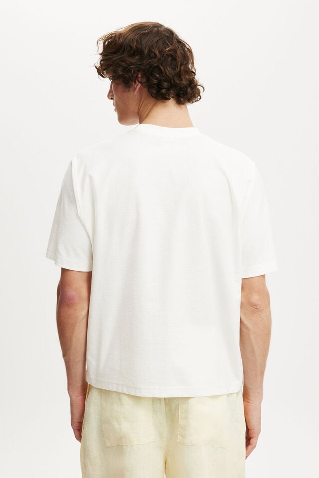 Cotton On Cropped Fit Graphic T-Shirt Vintage White/cote D Azur