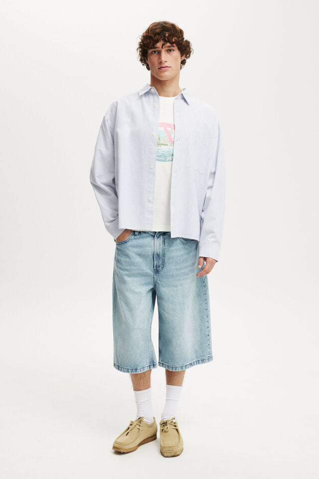 Cotton On Cropped Fit Graphic T-Shirt Vintage White/hotel Grande Prestige