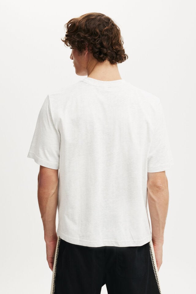 Cotton On Cropped Fit Graphic T-Shirt White Marle/scooter