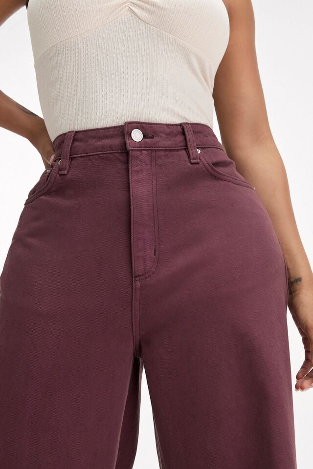 Cotton On Curvy Boyfriend Super Baggy Jean Berry Wash