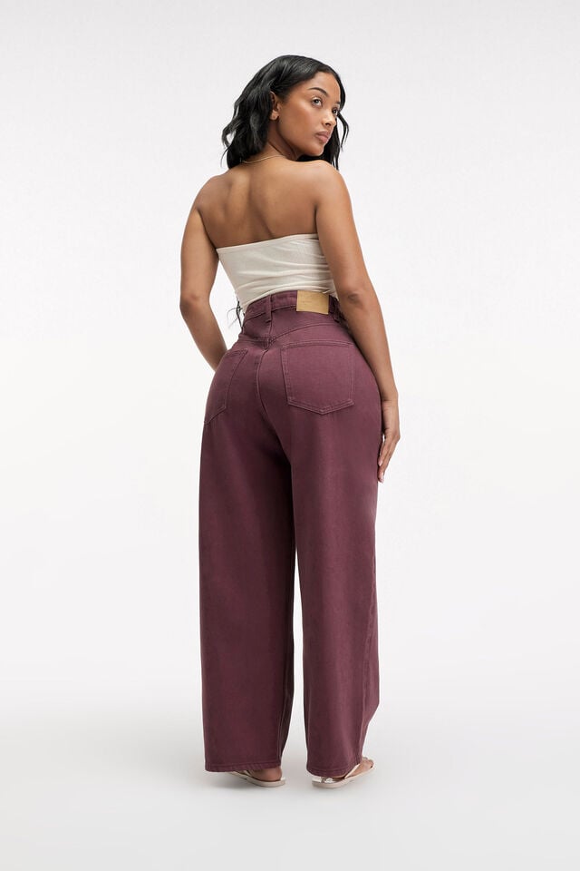 Cotton On Curvy Boyfriend Super Baggy Jean Berry Wash