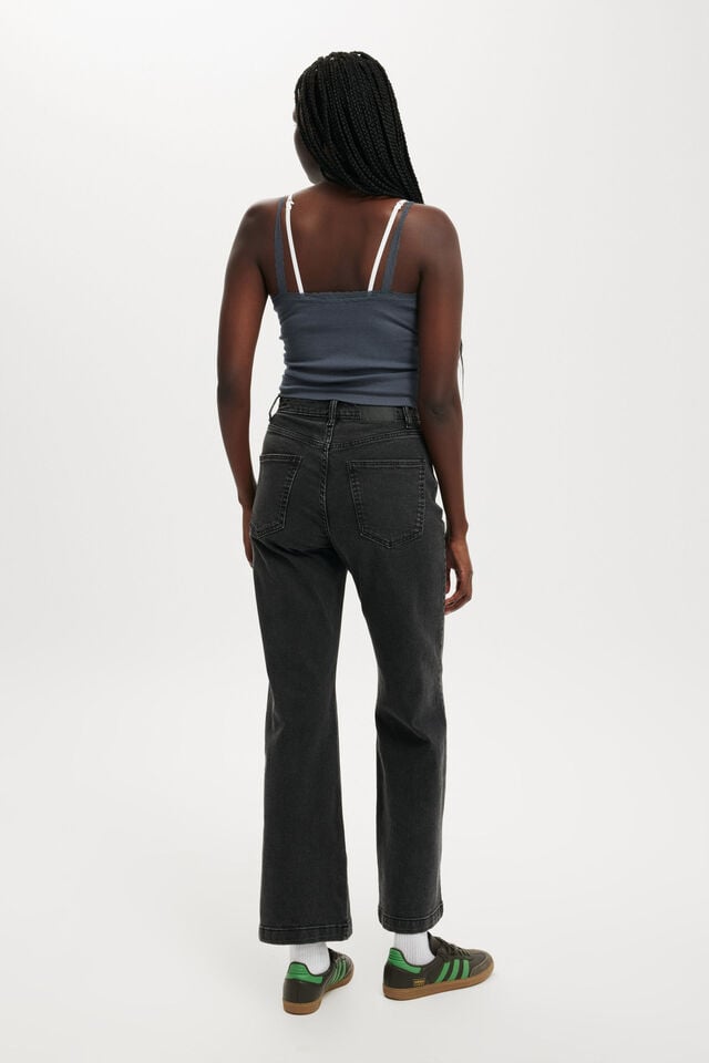 Cotton On Curvy Stretch Bootcut Jean Graphite Black