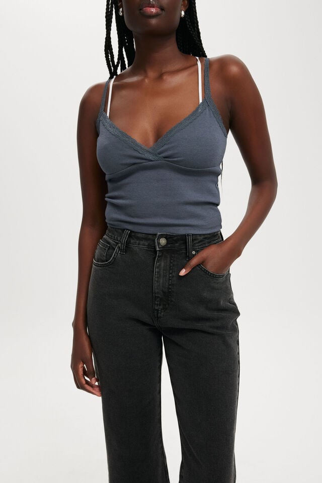 Cotton On Curvy Stretch Bootcut Jean Graphite Black