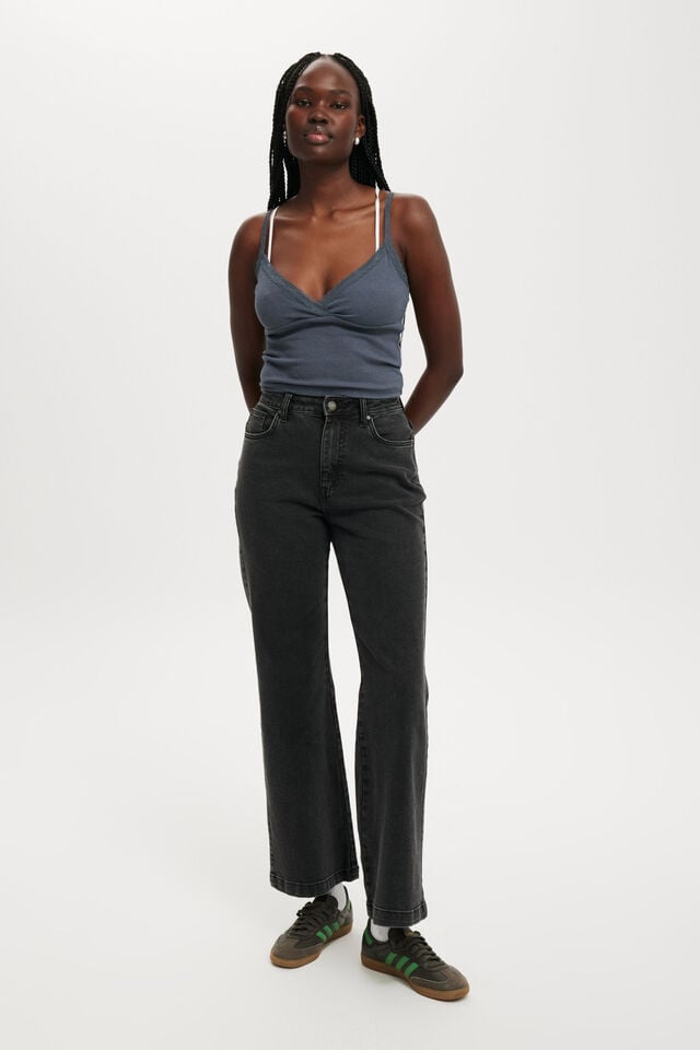 cotton on Curvy Stretch Bootcut Jean graphite black