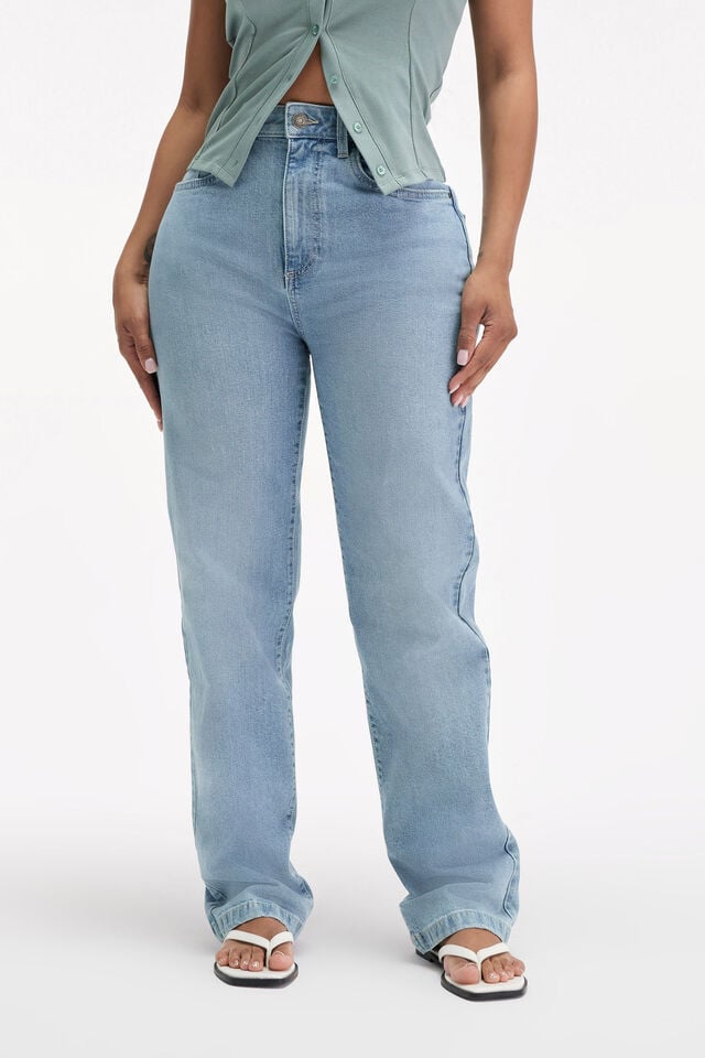 Cotton On Curvy Stretch Straight Jean Delusion Blue