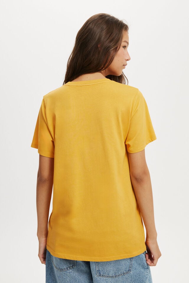 Cotton On David Bowie Slim Fit Graphic Tee Lcn Per David Bowie Moonlight Tour/sunflower