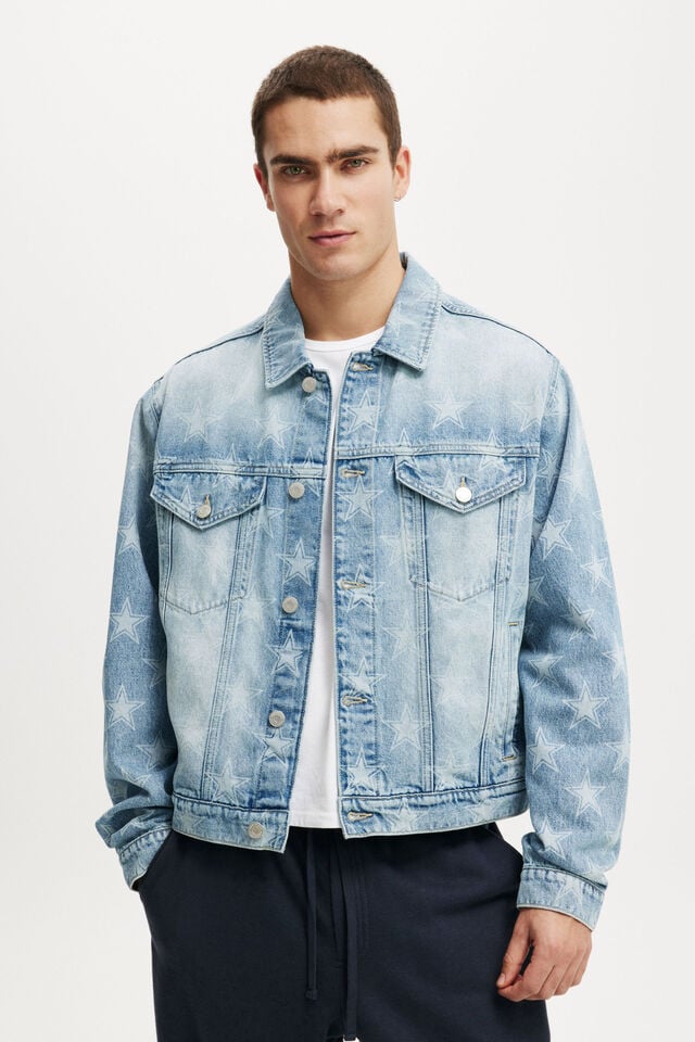cotton on Denim Trucker Jacket lcn dal dallas cowboys solace blue