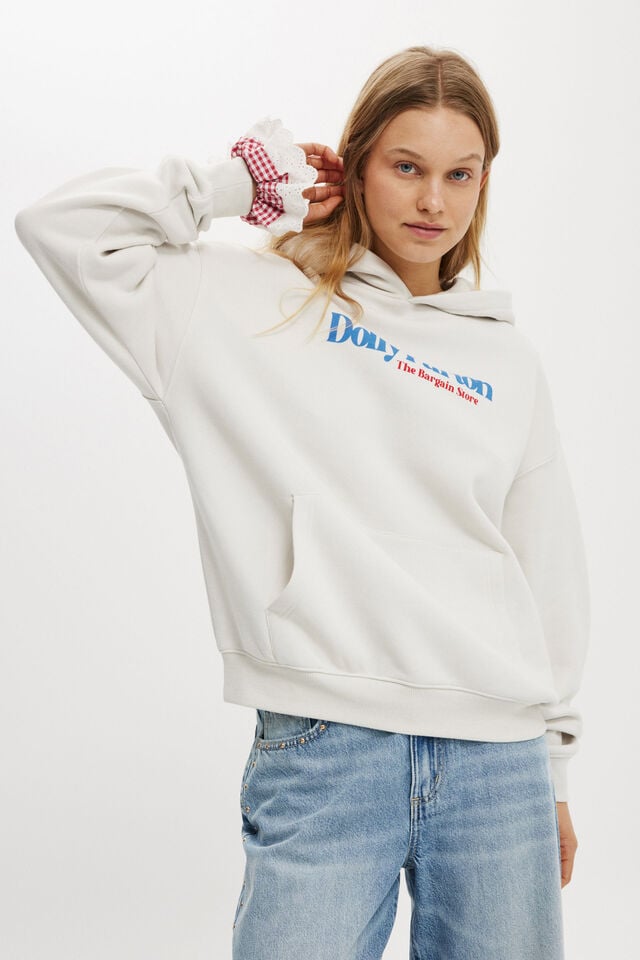 Cotton On Dolly Parton Graphic Hoodie Lcn Img Dolly Bargain Store / Vintage White