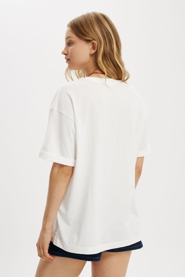 Cotton On Dolly Parton Music Boxy Graphic Tee Lcn Dol Dolly Bargain Store / Vintage White