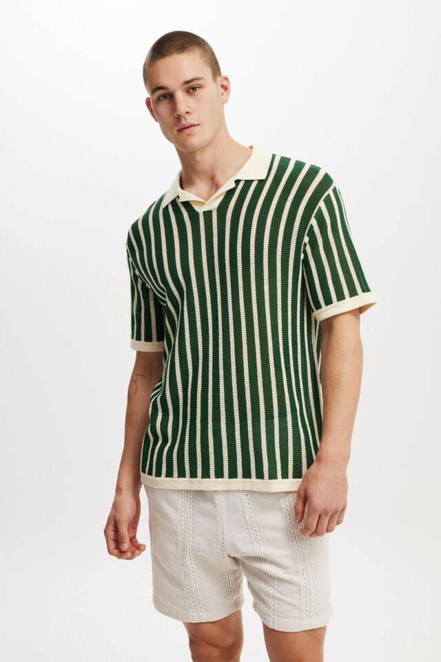 Cotton On Elevated Easy Short Natural Vertical Weave