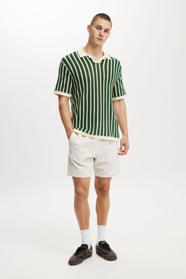 cotton on Elevated Easy Short natural vertical weave