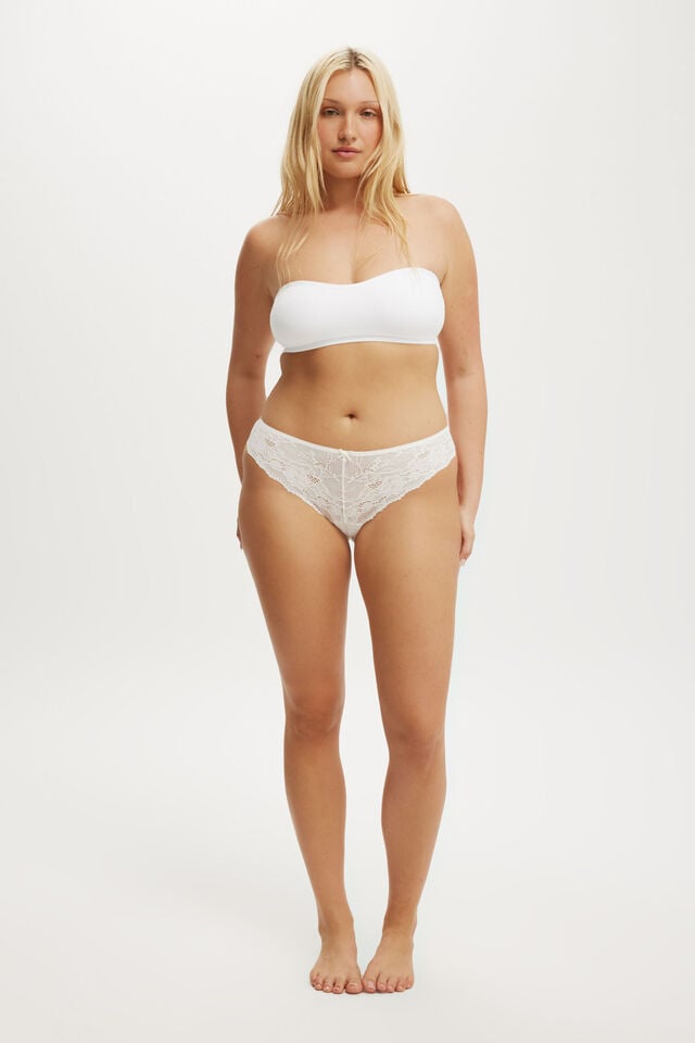 cotton on Everyday All Over Lace Cheeky Brief cream