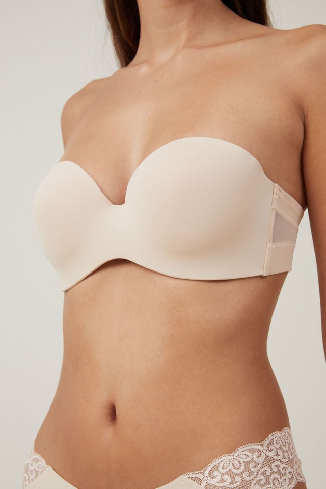 Cotton On Everyday Strapless Lightly Lined T-Shirt Bra Frappe