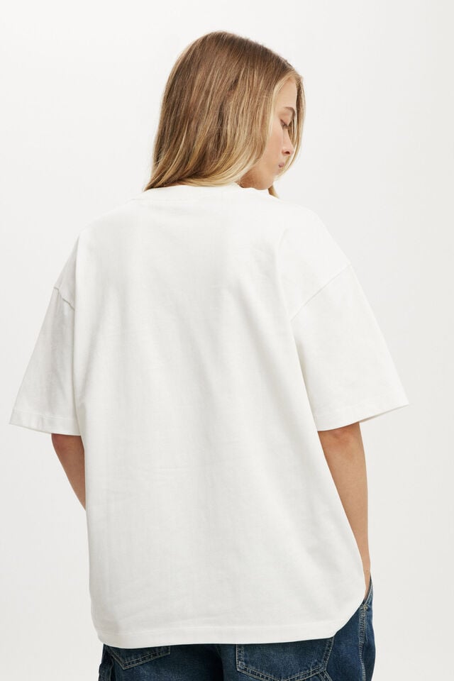 Cotton On Ford Boxy Graphic Tee Lcn Ford Falcon Gt 1968/ Vintage White