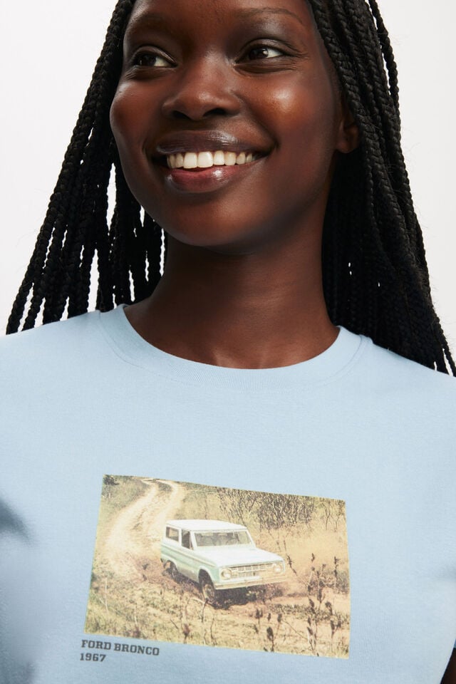 Cotton On Ford Graphic Tee Lcn Ford Bronco 1967/ Serene Blue