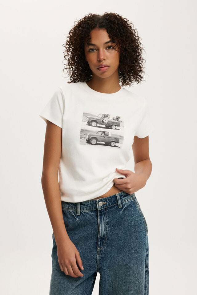 cotton on Ford Graphic Tee lcn ford bronco/ vintage white
