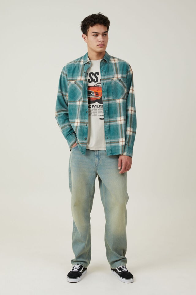 Cotton On Ford Loose Fit T-Shirt Lcn Ford Ivory/boss 302