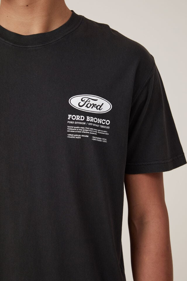 Cotton On Ford Loose Fit T-Shirt Lcn Ford Washed Black/bronco