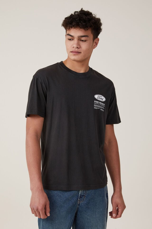 cotton on Ford Loose Fit T-Shirt lcn ford washed black/bronco