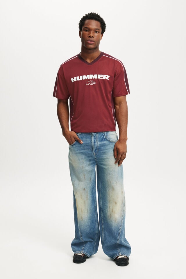 Cotton On General Motors Crew Neck Football Jersey Lcn Gm Port Wine / Gm - Hummer H2