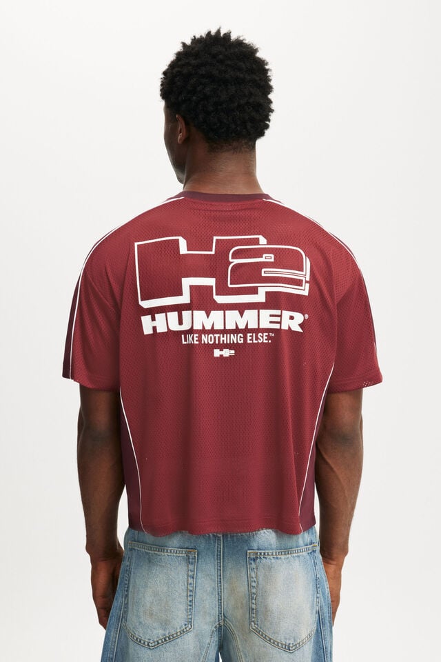 Cotton On General Motors Crew Neck Football Jersey Lcn Gm Port Wine / Gm - Hummer H2