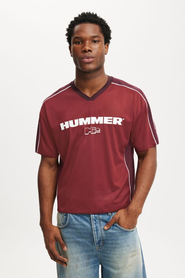 cotton on General Motors Crew Neck Football Jersey lcn gm port wine / gm - hummer h2