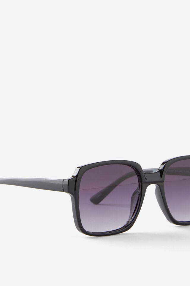 Cotton On Georgia Oversized Square Sunglasses Black