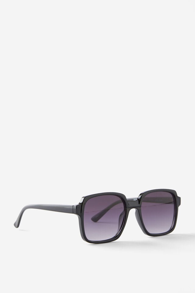 Cotton On Georgia Oversized Square Sunglasses Black