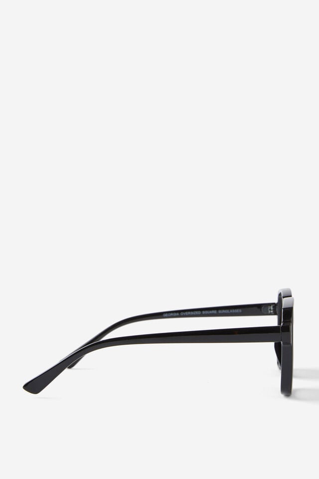 Cotton On Georgia Oversized Square Sunglasses Black