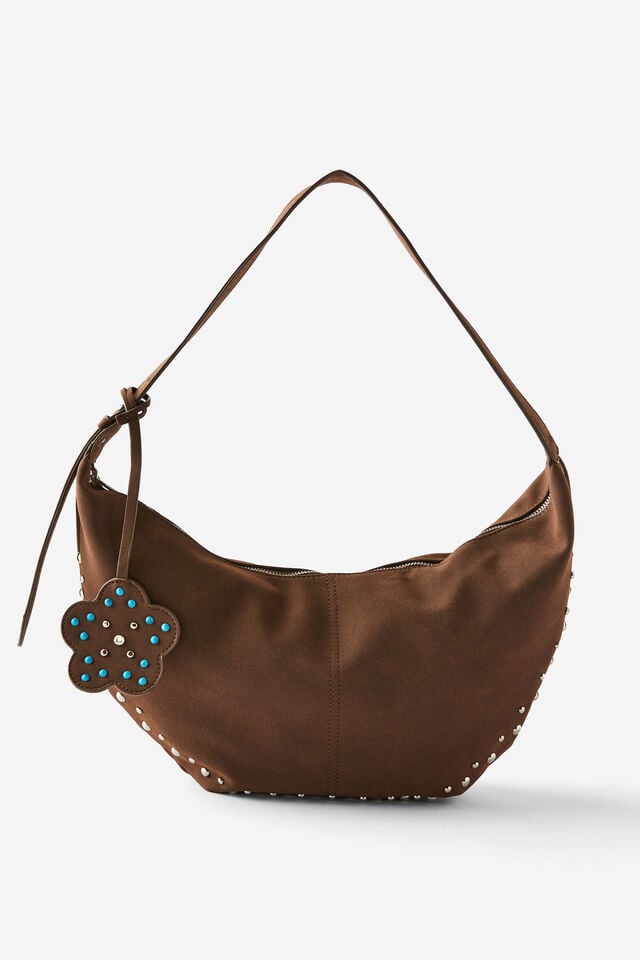 cotton on Gracie Collection Underarm Bag choc studs/flower