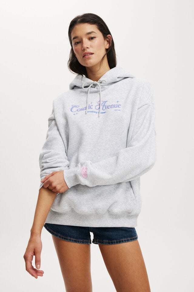 cotton on Graphic Fleece Hoodie cosmic energy / soft grey marle