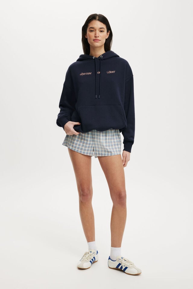 Cotton On Graphic Fleece Hoodie Rhythm Of Night / Total Eclipse