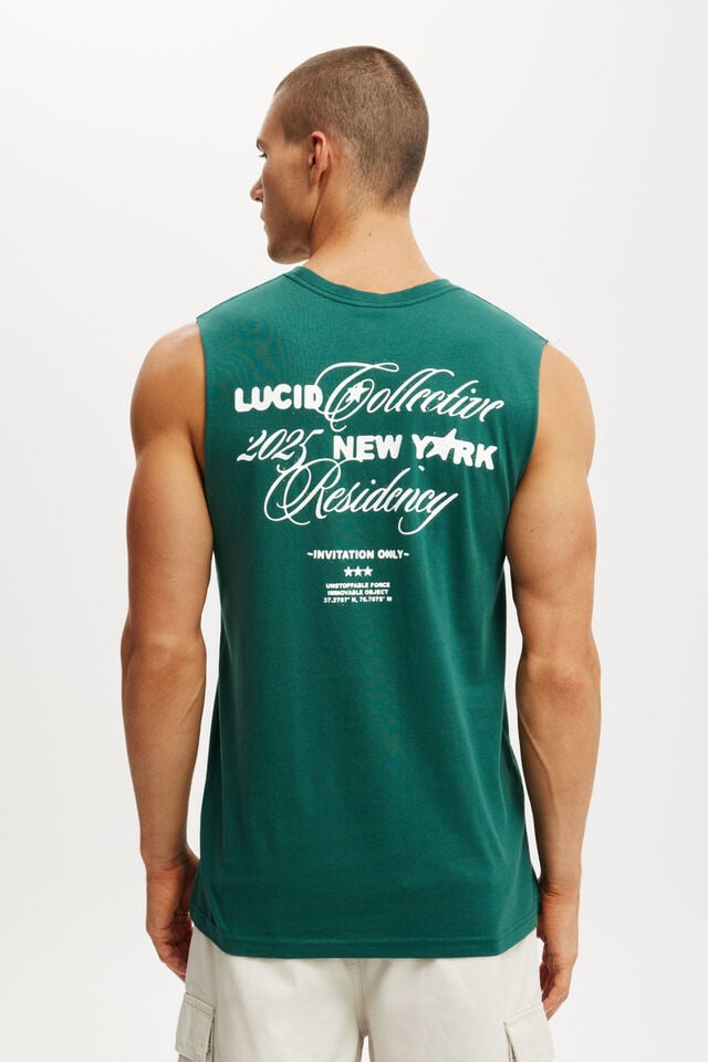 Cotton On Graphic Muscle Evergreen/lucid Collective Grit